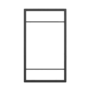 Рама из стального профиля для стеллажных систем 30x320x550 мм, Юкей, цвет ЧЕРНЫЙ Kessebohmer