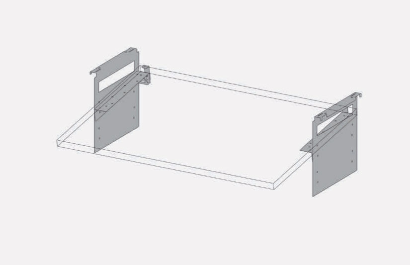 Набор YouK Юкей 320 мм для рабочей поверхности, цвет черный Kessebohmer