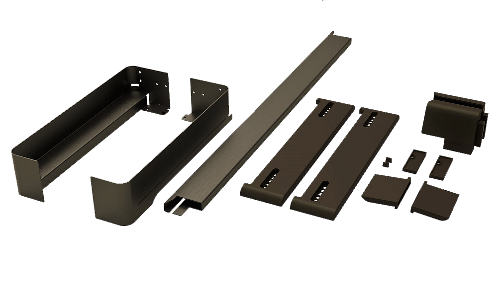 Рама-держатель выдвижная 320 мм Конеро W 610-670 мм D 345 мм со штангой без вешалок цвет ШАМПАНЬ