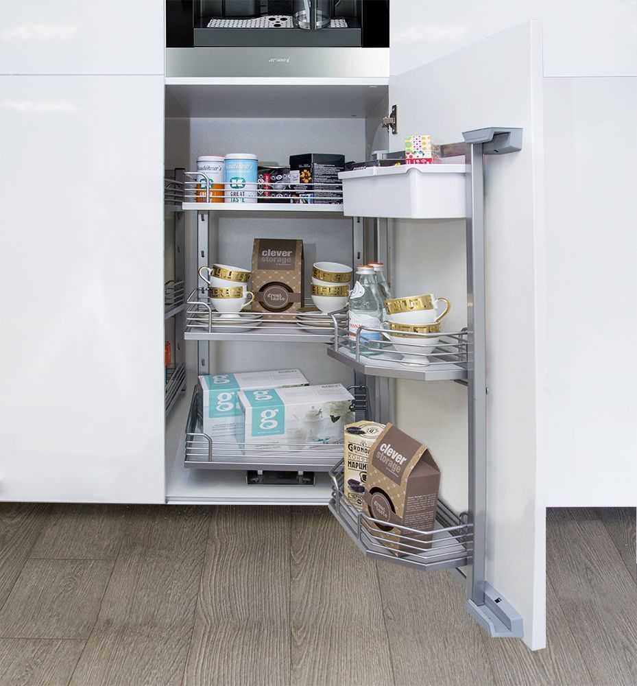 КОМПЛЕКТ №3 Юбокс, Тандем II 600 мм, H 1700, Арена КЛАССИК, 5 полок + 1 Юбокс, цвет ТИТАН Kessebohmer | официальный магазин