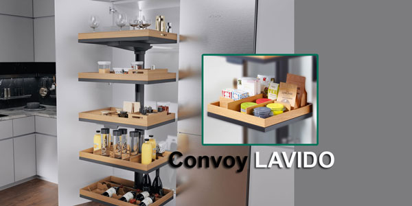 Kesseböhmer: наполнение полок Convoy LAVIDO в цвете натуральный дуб Kessebohmer в Томске