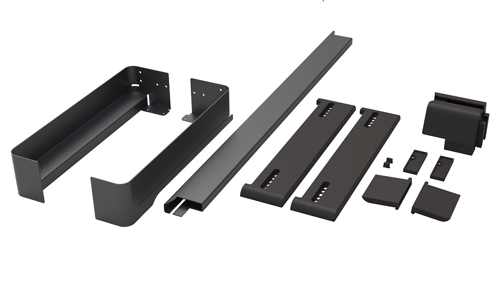 Рама-держатель выдвижная 320 мм Конеро W 860-920 мм D 345 мм со штангой без вешалок цвет ЧЕРНЫЙ