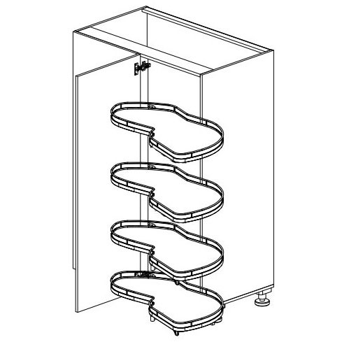 LEMANS 4 полки Kessebohmer купить в Томске | официальный магазин