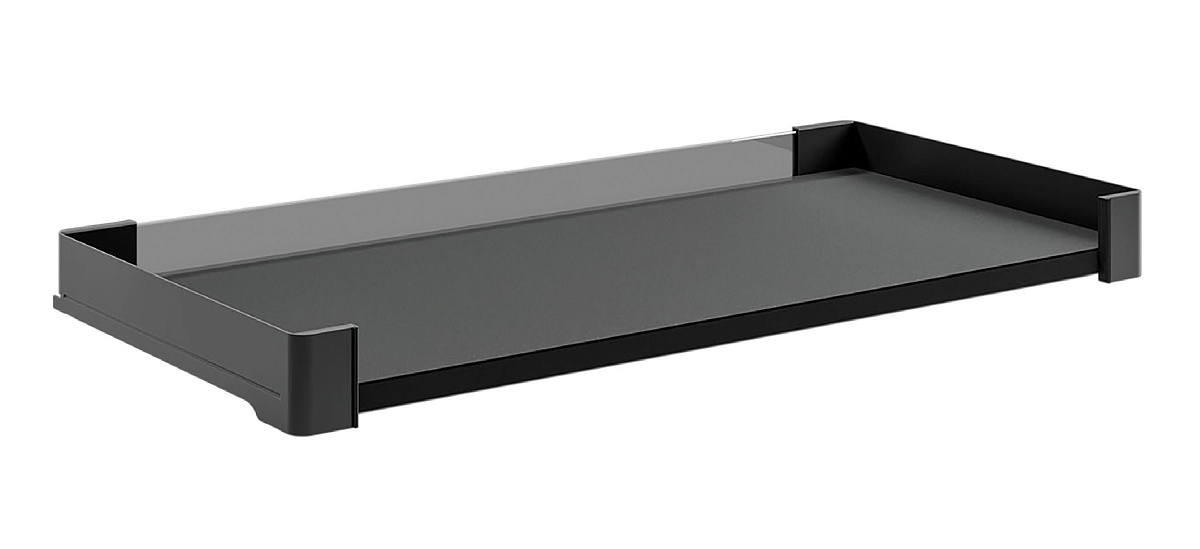КОМПЛЕКТ Полка-столик выдвижной 320 мм Конеро H 72 W 710-770 мм, черный Kessebohmer | официальный магазин