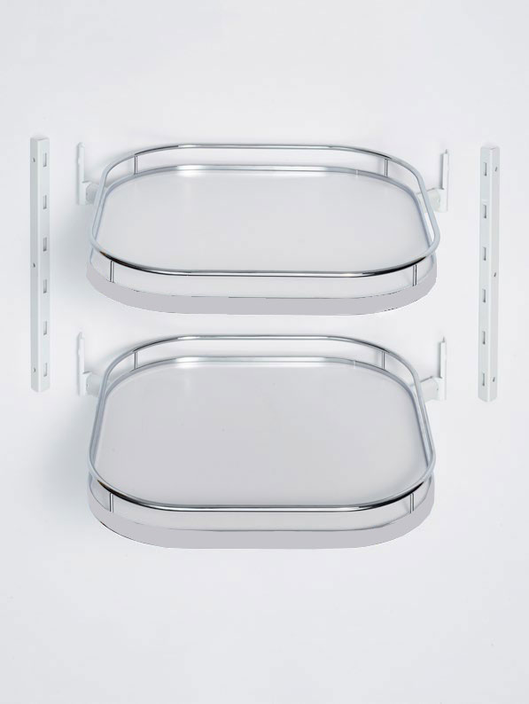 Комплект 2 полки, ТорнМоушн 600 мм, Арена КЛАССИК, цвет ТИТАН Kessebohmer | официальный магазин