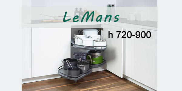 LeMans с 2 полками: новая высота рамы 720-900 мм Kessebohmer в Томске