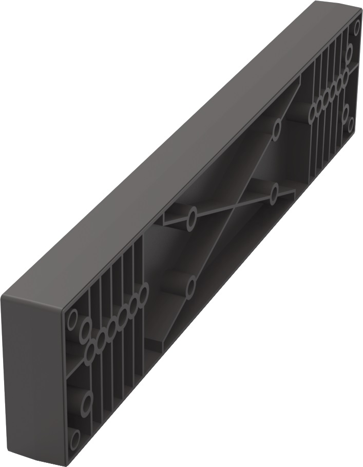 Проставка 320 мм для полки Конеро 25x323x69 мм цвет ЧЕРНЫЙ Kessebohmer | официальный магазин
