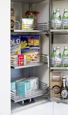 КОМПЛЕКТ Тандем II 600 мм, H 800, Арена КЛАССИК, 3 полки, цвет ТИТАН Kessebohmer | официальный магазин