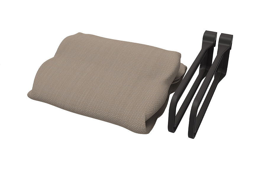 Мешок узкий для белья Конеро 190x280x530 мм 1 мешок 2 вешалки-держателя цвет СЕРО-БЕЖЕВЫЙ