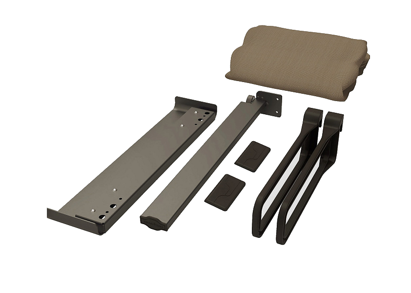 Комплект односторонний выдвижной с широким мешком для белья Конеро W 457 мм D 475 мм1 мешок  2 вешалки-держателя цвет комплекта ШАМПАНЬ Kessebohmer | официальный магазин